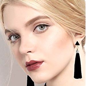 Triangle Tassel Earrings
